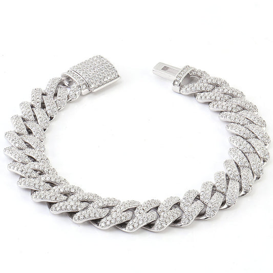 Iced Out Diamond Cuban Bracelet