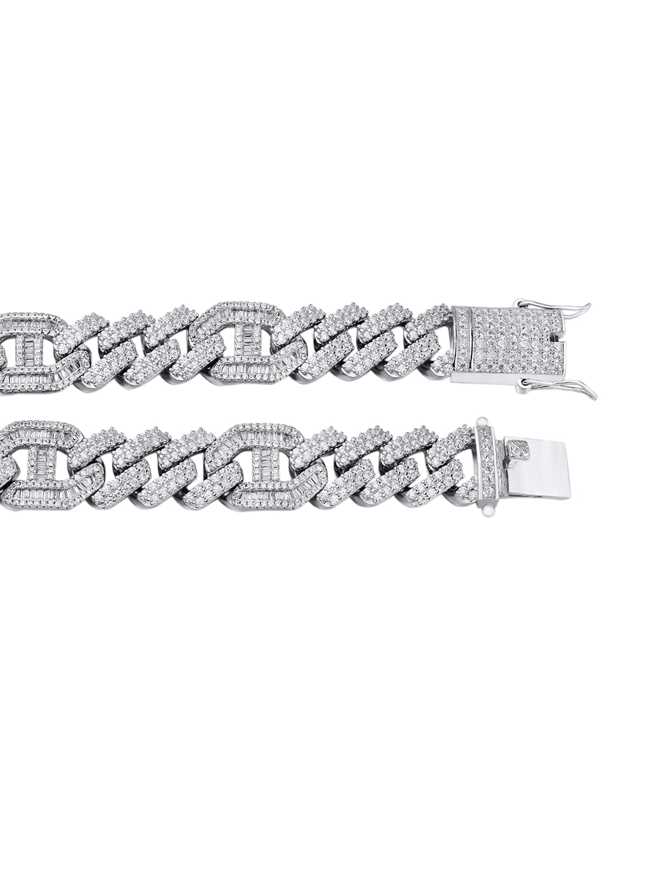 15mm Iced Out Cuban Link Bracelet