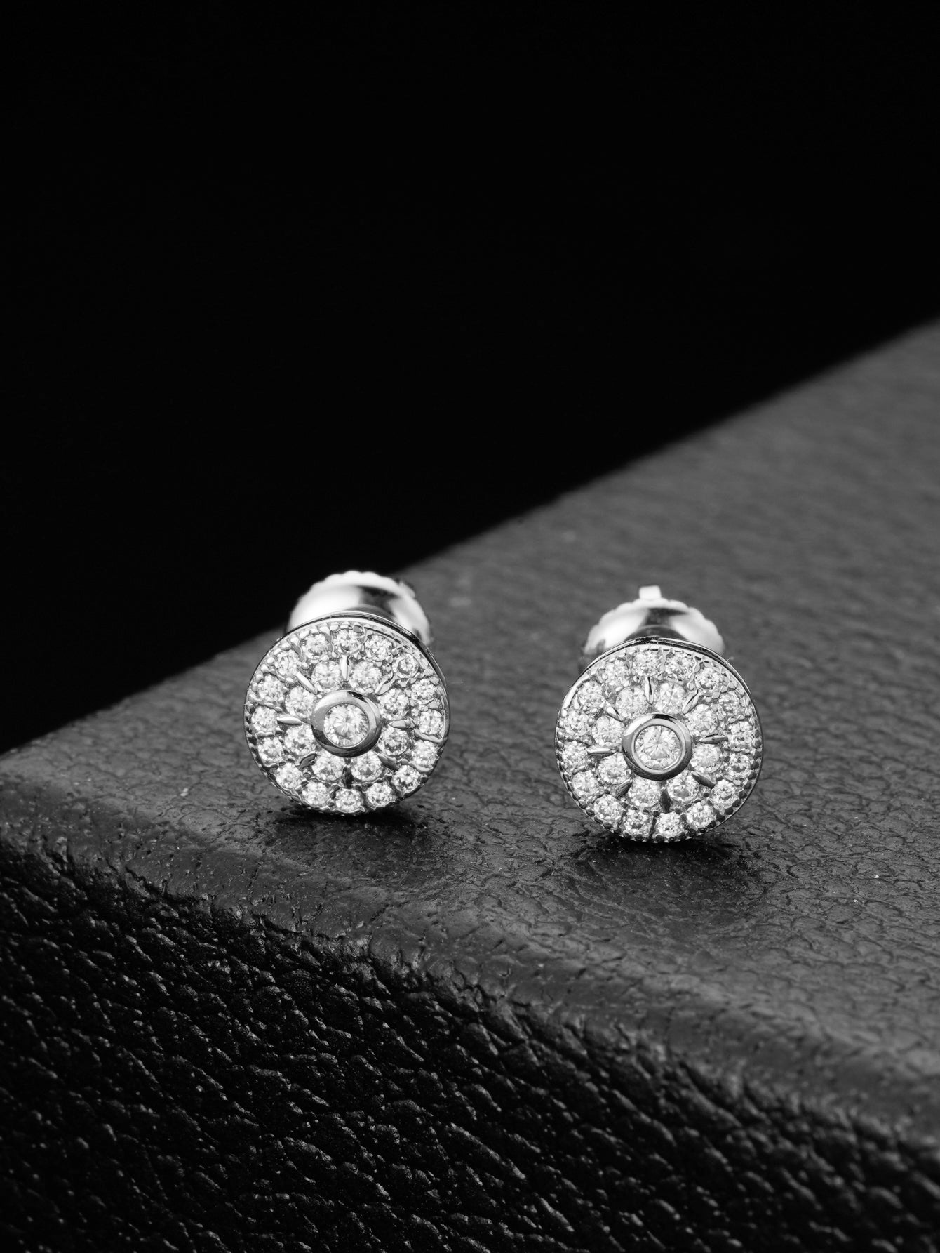 Moissanite 14k Gold Plating  Diamond  Stud Earrings