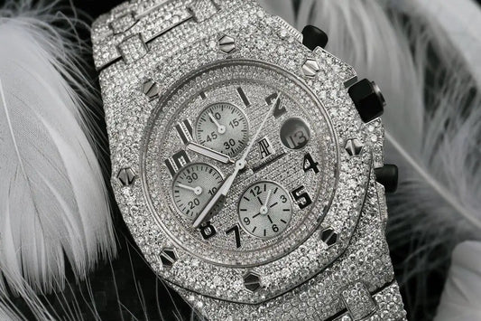 Audemars Piguet Royal Oak Offshore Chronograph Fully Iced Out Watch