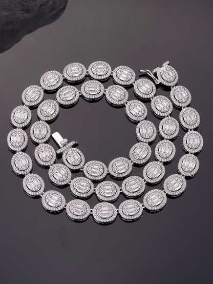 KingPin Oval Diamond Iced out  Tennis Chain