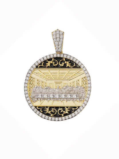 Religion Moissanite Zircon 14k Gold PlatedPendant