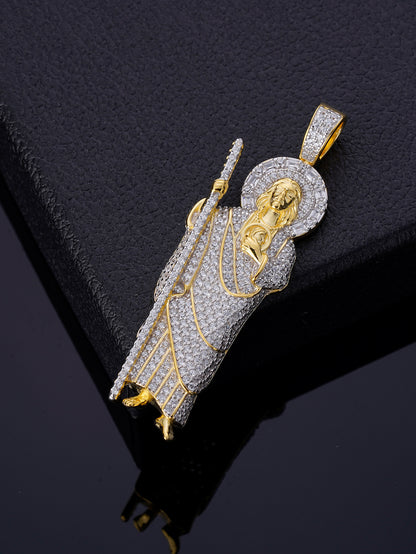 18K Gold Plated Saint Jude Pendant