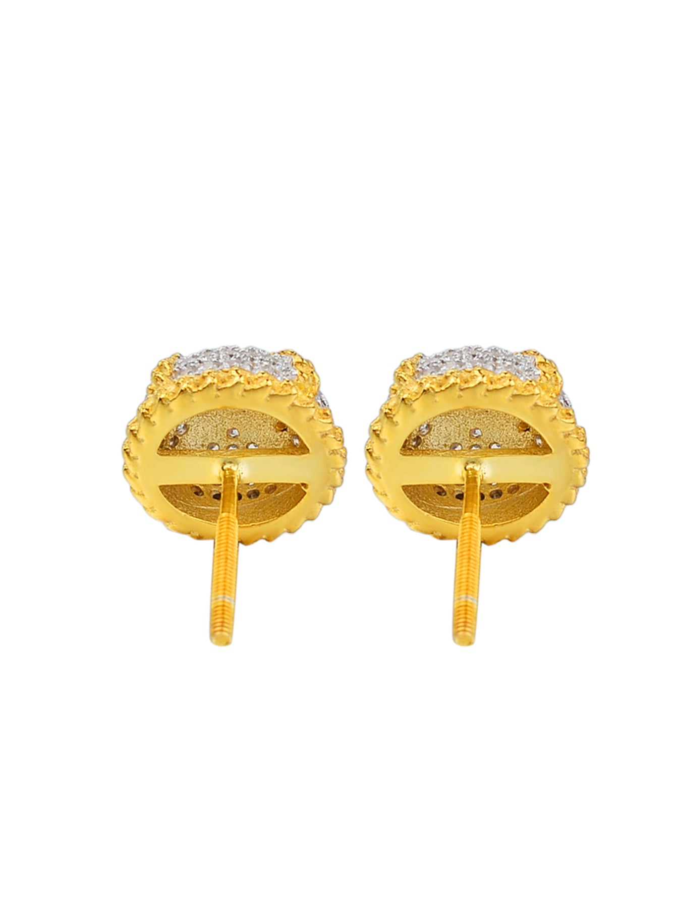 18K Gold Plated Cubic Zirconia Stud Earrings