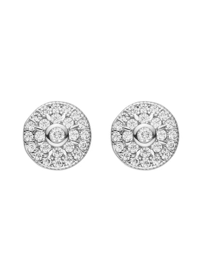 Moissanite 14k Gold Plating  Diamond  Stud Earrings