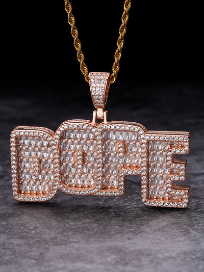 Iced Out DOPE  Pendant