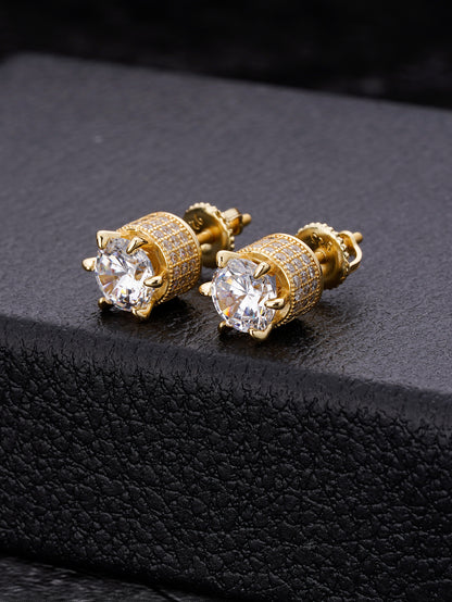 Stud Earrings Gold Plated