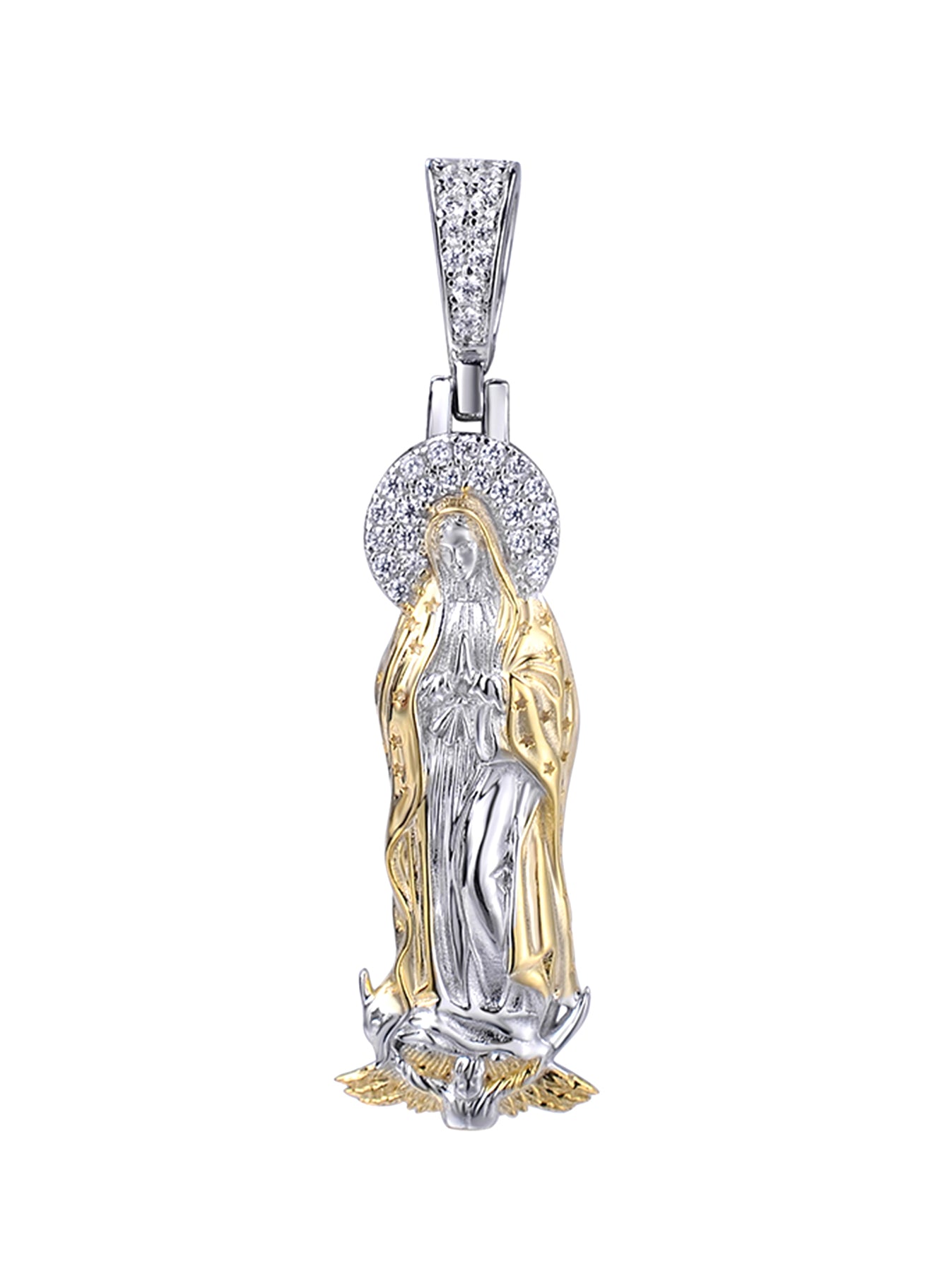 Luxury Virgin Mary Pendant 14k Gold Plated