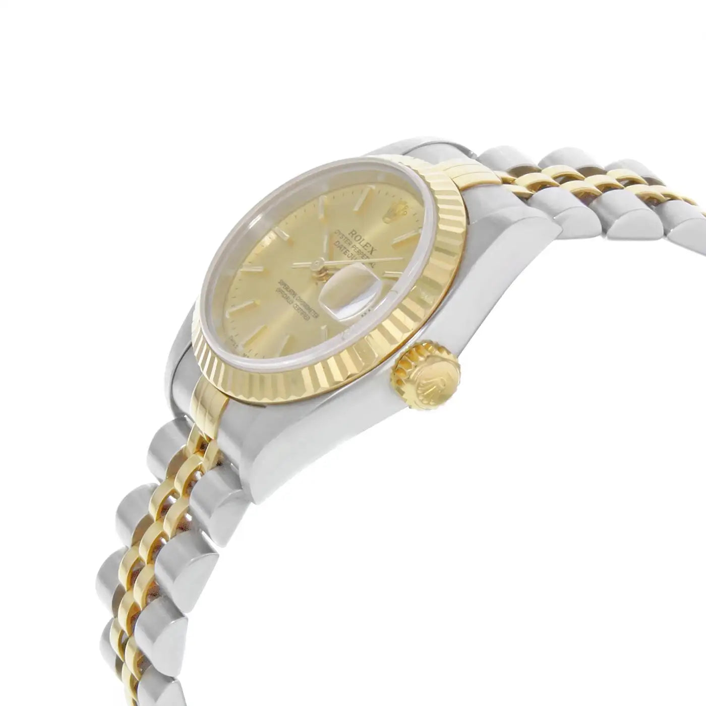 Rolex Datejust 26mm 18K Yellow Gold Steel Champagne Dial Automatic Watch