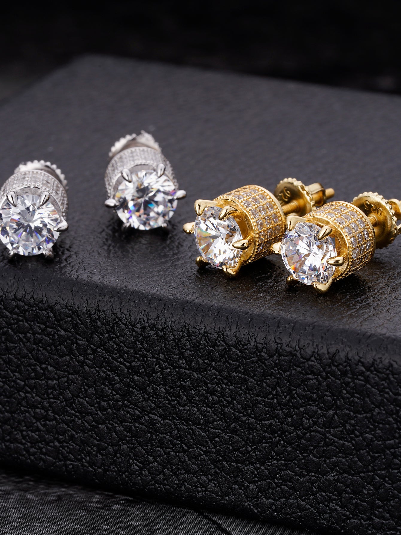 Stud Earrings Gold Plated