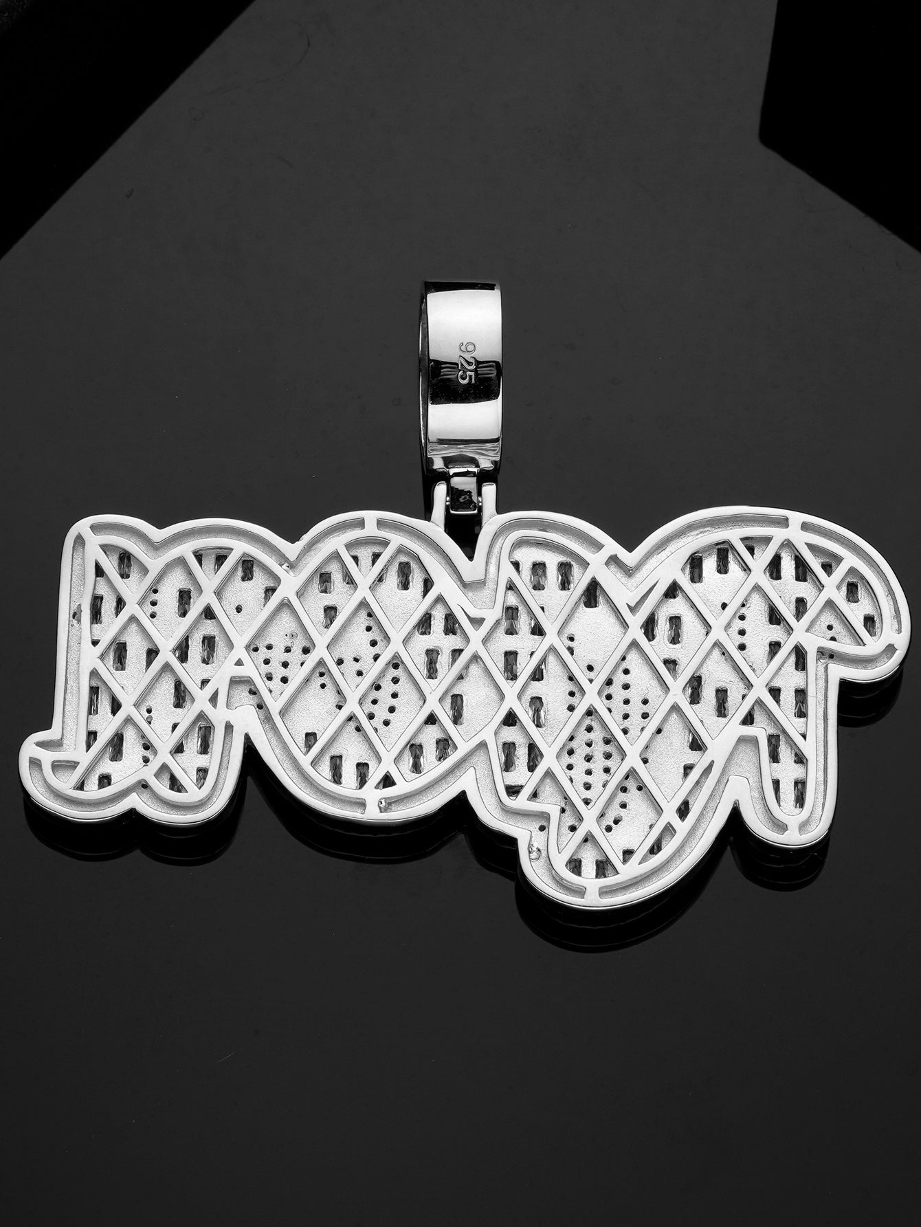 Iced Out RICH Diamond  Pendant