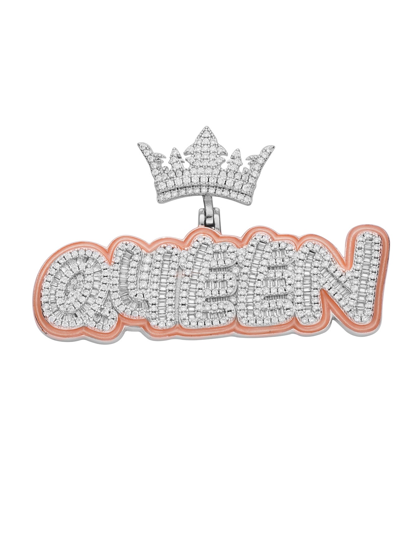 Diamond Crown Queen Charm Pendant