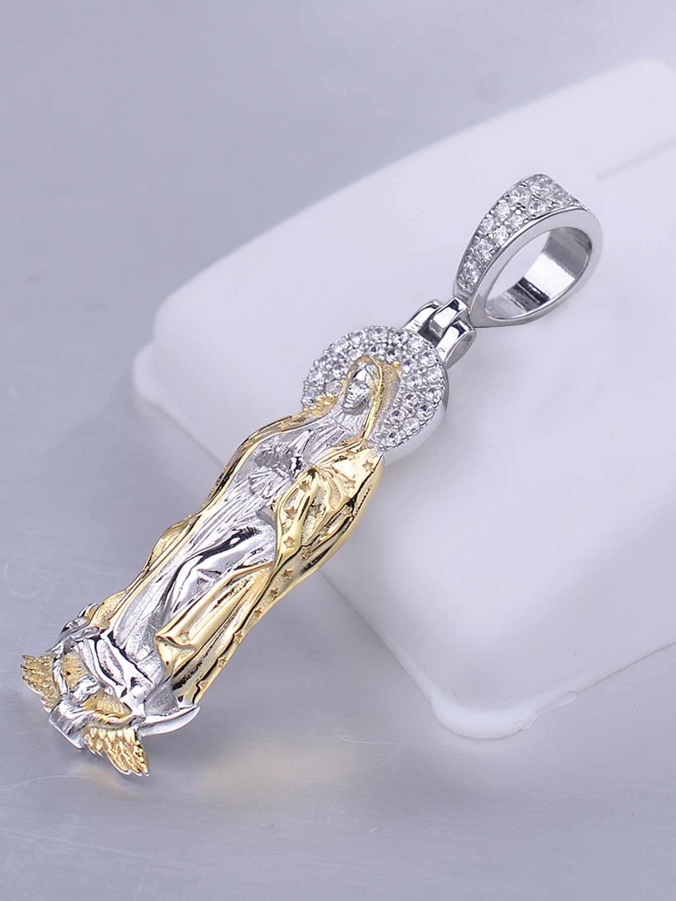 Luxury Virgin Mary Pendant 14k Gold Plated