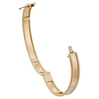 VAN CLEEF & ARPELS Perlee Signature 18k Yellow Gold Medium Bracelet Box