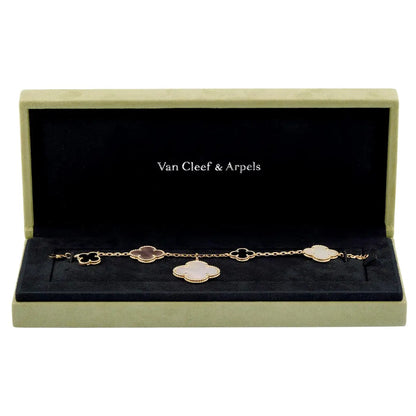 VAN CLEEF & ARPELS Magic Alhambra 5-Motif Yellow Gold Bracelet