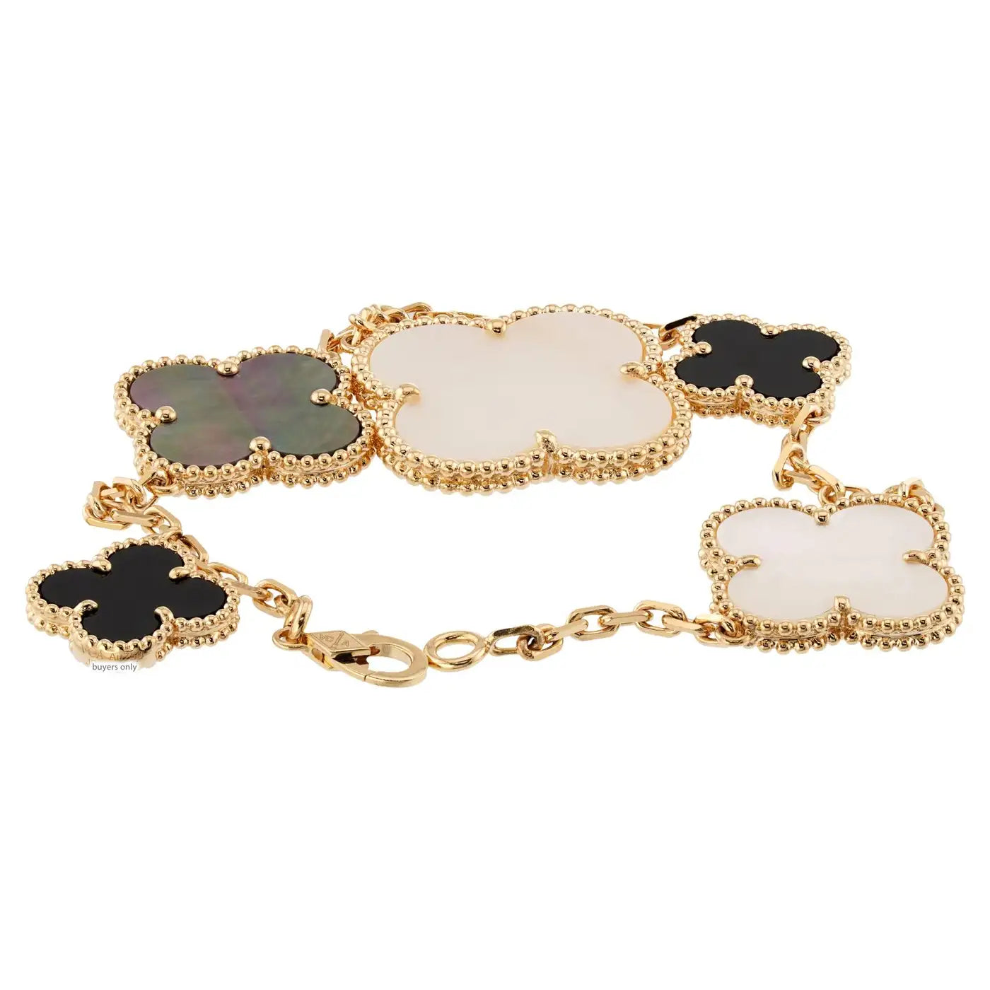 VAN CLEEF & ARPELS Magic Alhambra 5-Motif Yellow Gold Bracelet