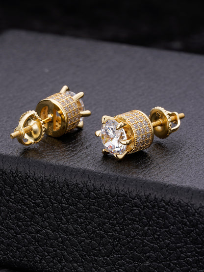 Stud Earrings Gold Plated