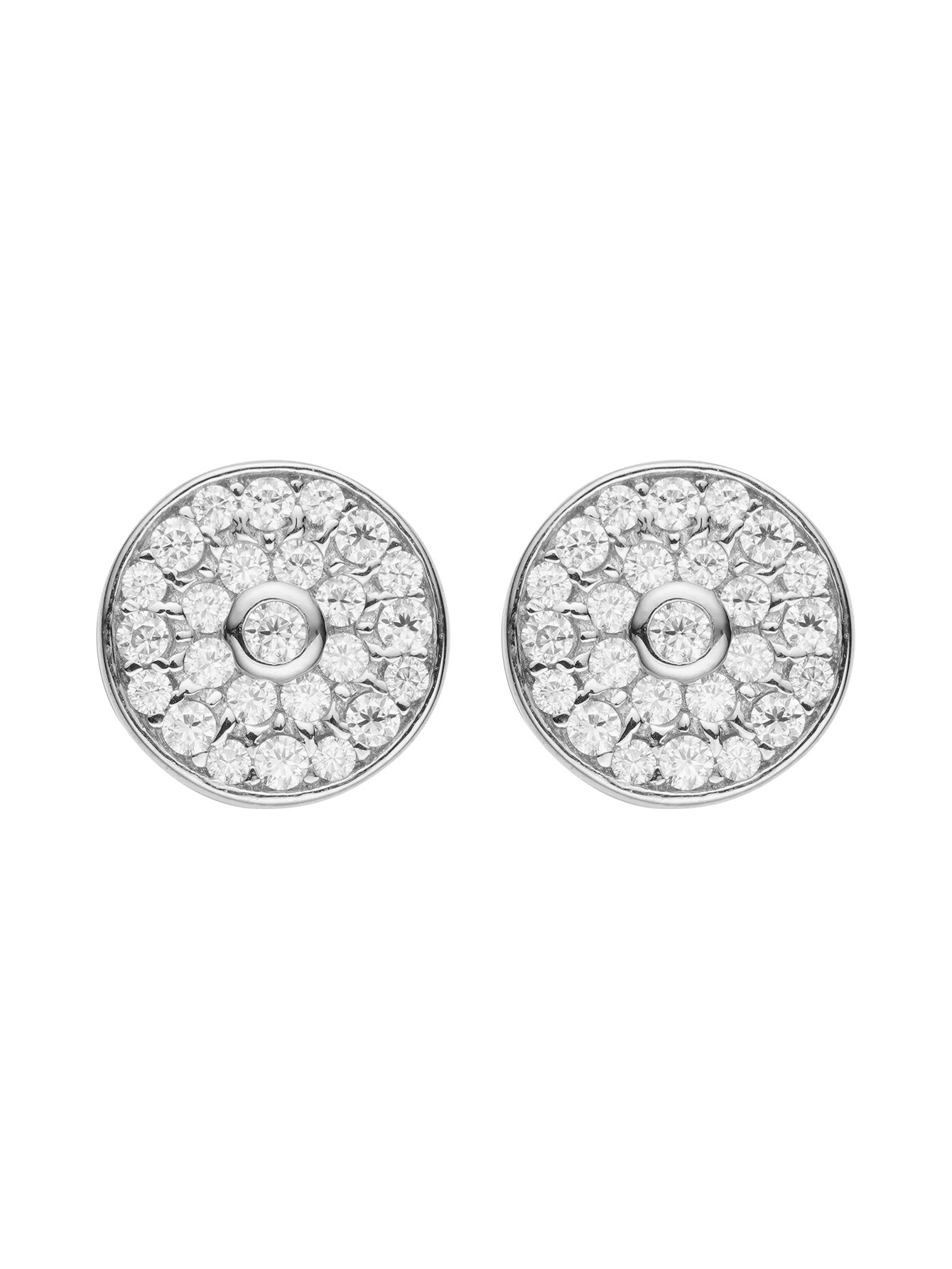 Moissanite Diamond Cluster Stud Earrings