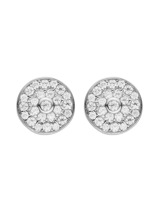 Moissanite Diamond Cluster Stud Earrings