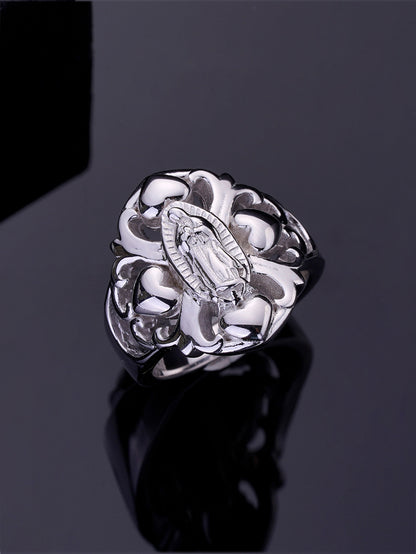 Our Lady of Guadalupe Catholic Statement Ring