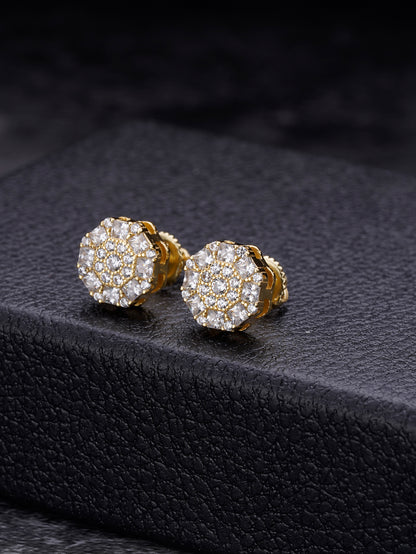 Iced out Moissanite Earrings