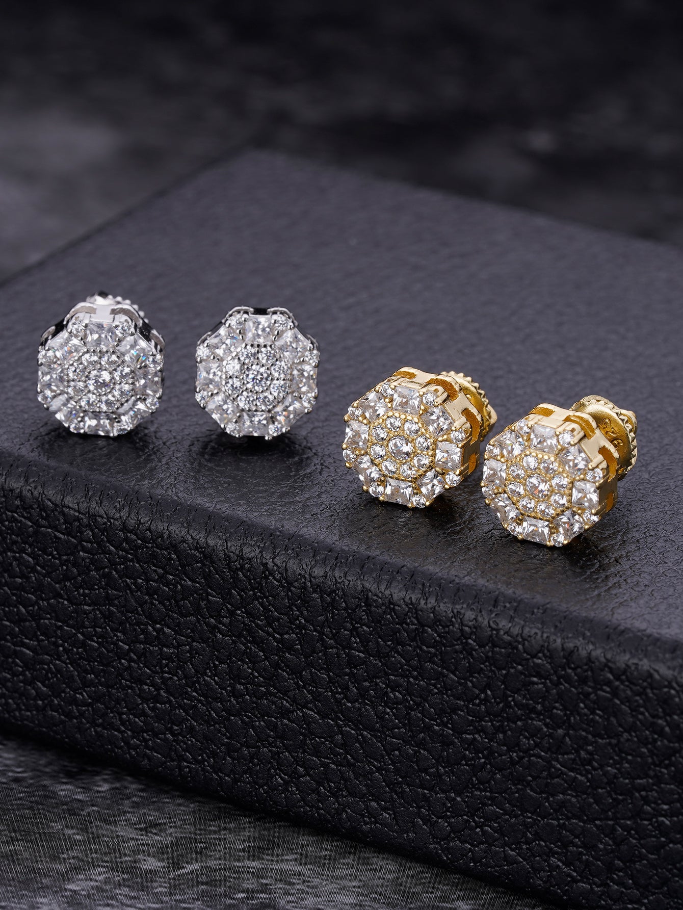 Iced out Moissanite Earrings