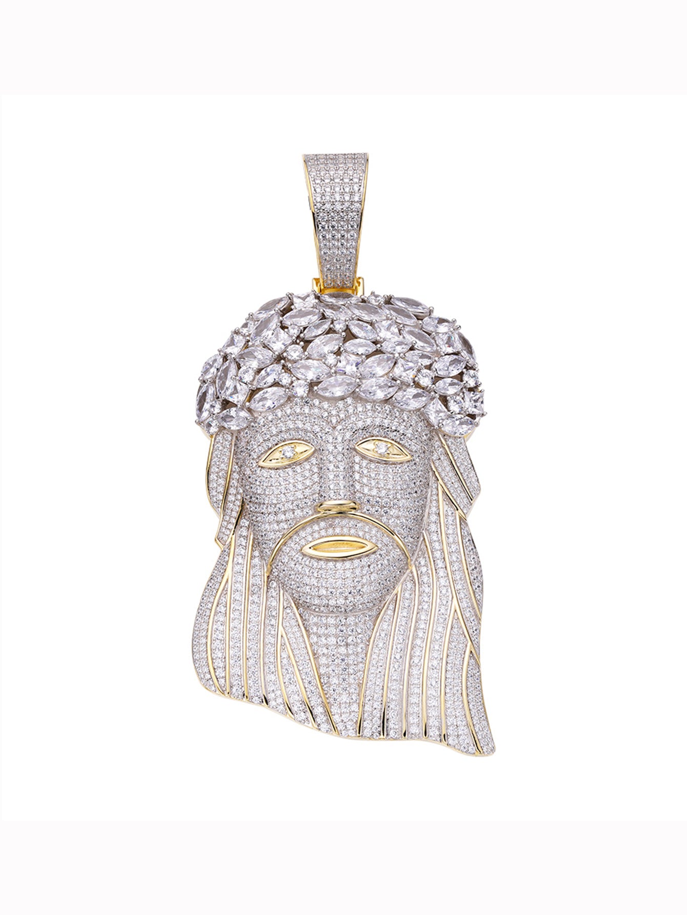 Iced out Jesus Piece Diamonds Pendant