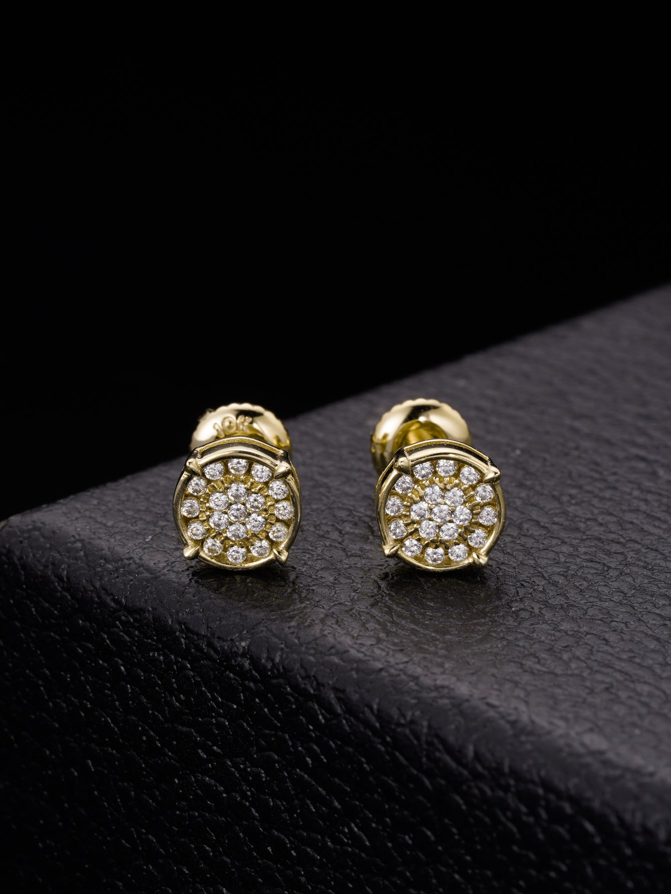 Moissanite Screw Back Studs Earrings