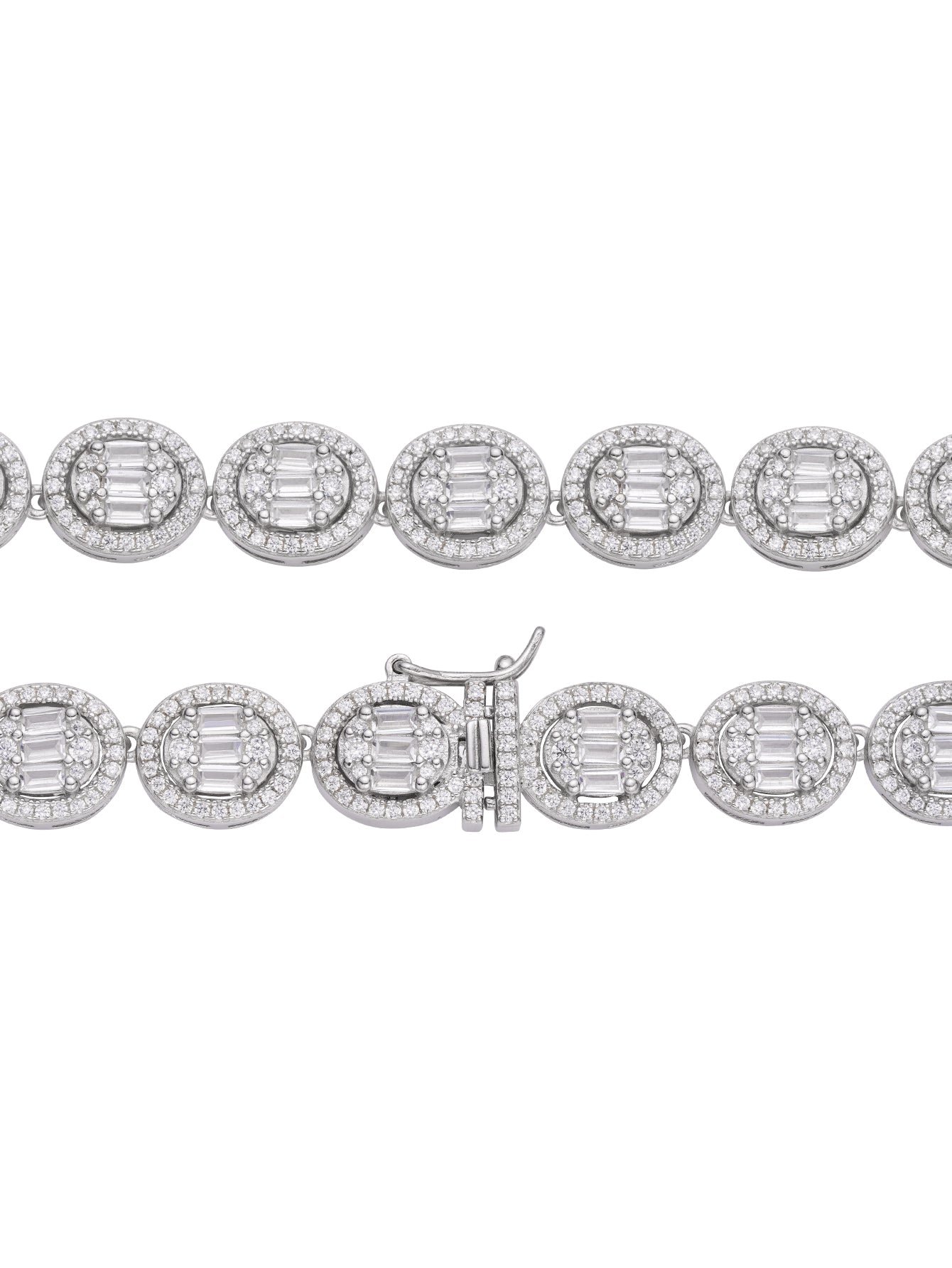 KingPin Oval Diamond Iced out  Tennis Chain