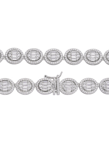 KingPin Oval Diamond Iced out  Tennis Chain