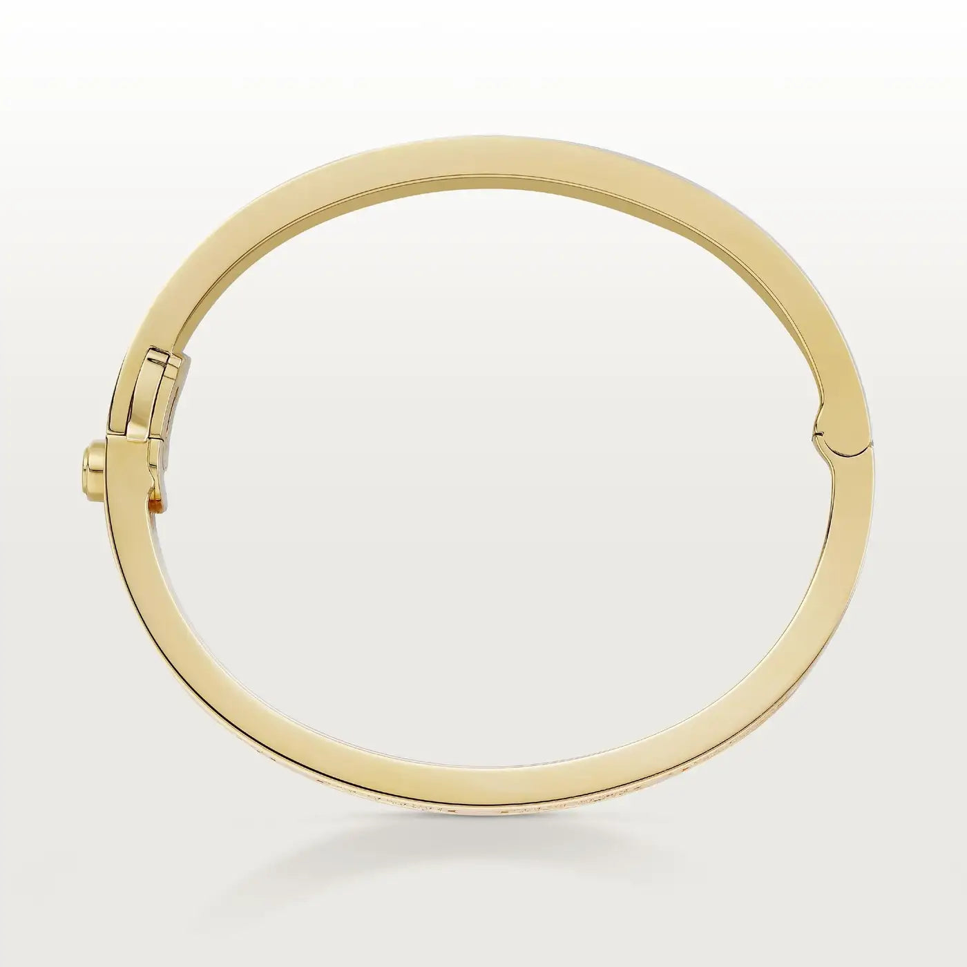 Cartier LOVE Bracelet yellow gold pavé diamonds box and papers size 16