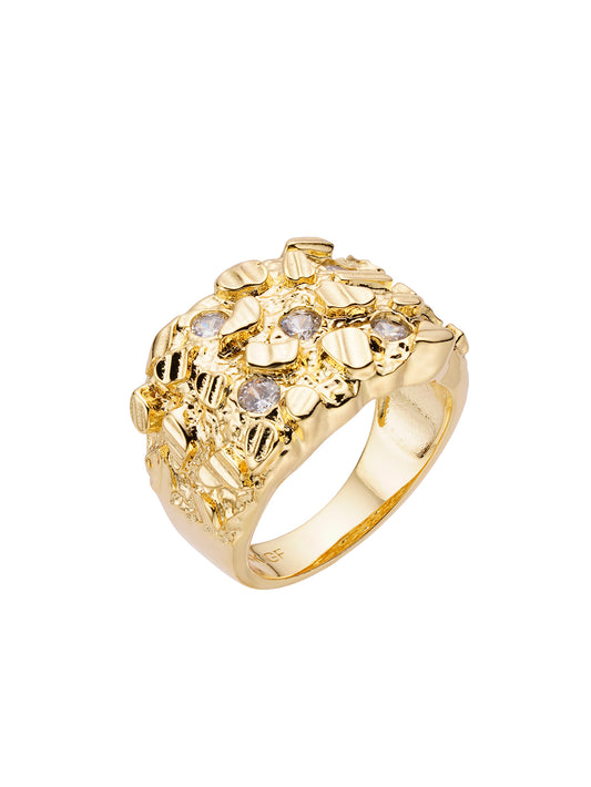 Gold Nugget 10K Ring