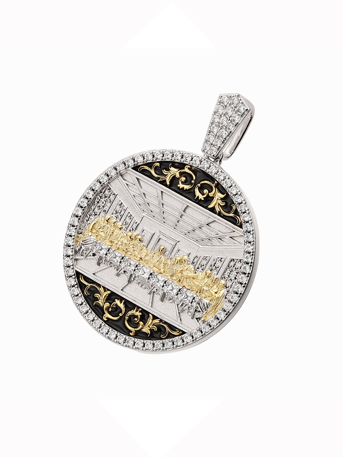 Religion Moissanite Zircon 14k Gold PlatedPendant