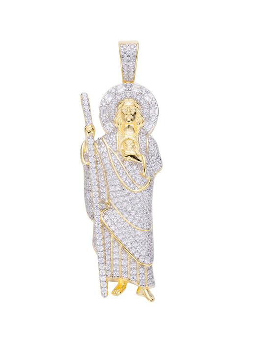 18K Gold Plated Saint Jude Pendant