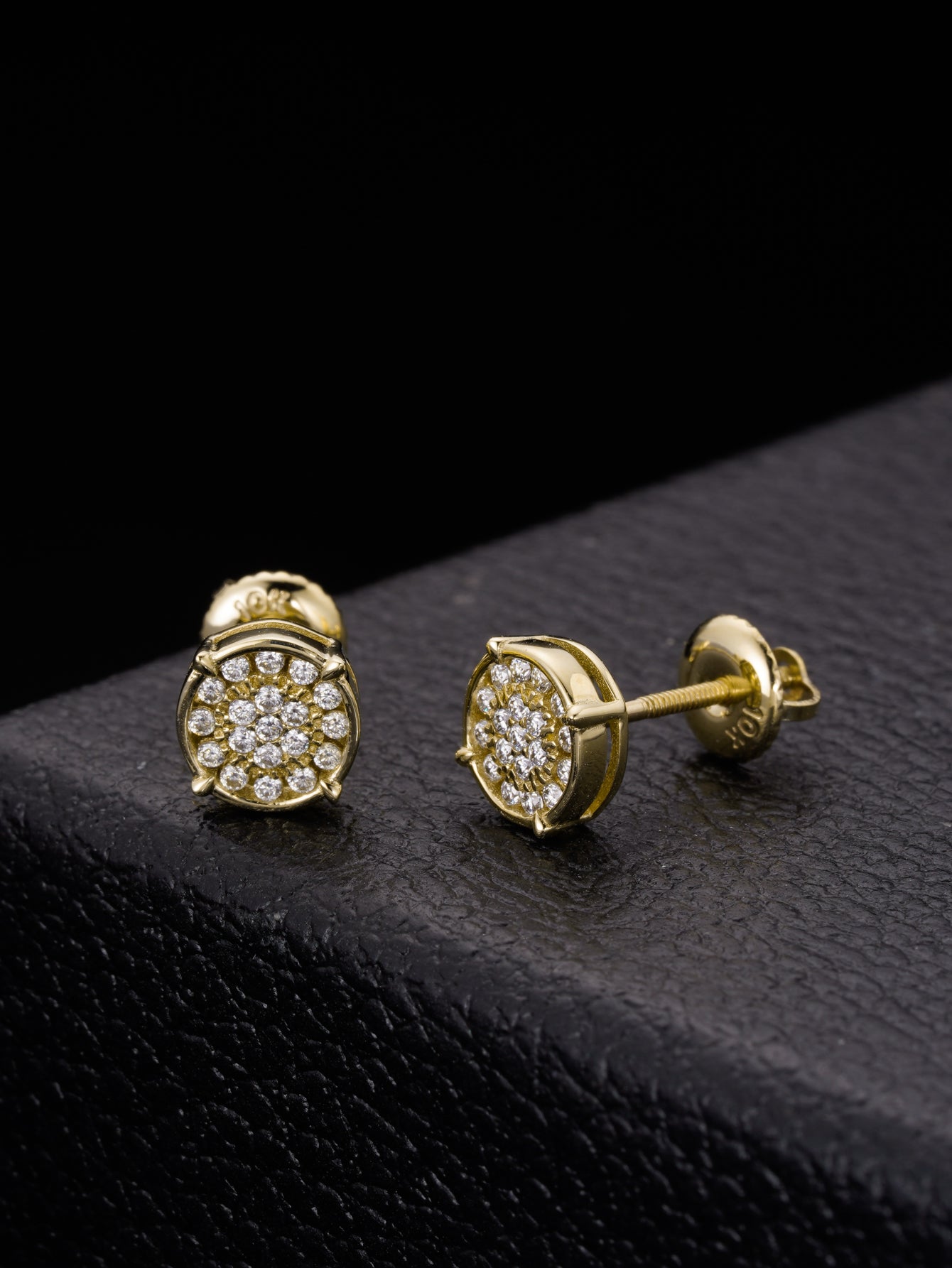 Moissanite Screw Back Studs Earrings