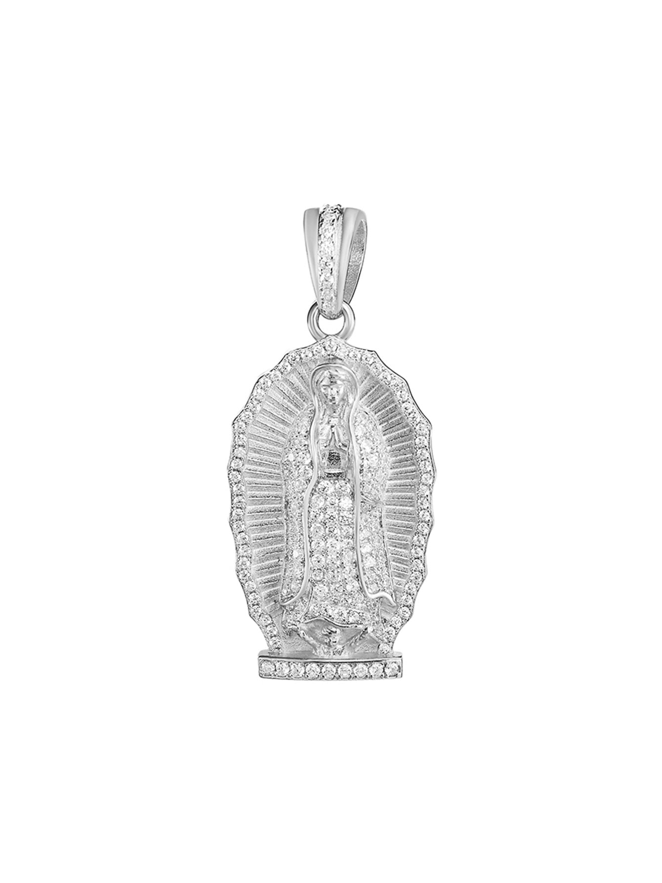 14K Gold Plated   Virgin De Guadalupe Pendant