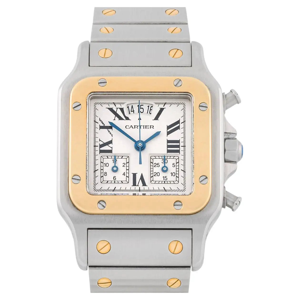 Cartier Santos Steel and Gold 29mm unisex